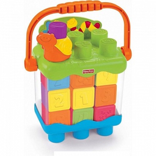 Кубики-блоки с сюрпризами в ведерке Fisher-Price Кубики-блоки с сюрпризами в ведерке Fisher-Price