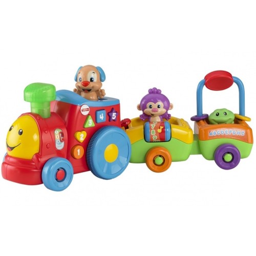 Паровозик ученого щенка Смейся и учись Fisher price