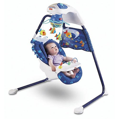 Колыбель-качели Аквариум Fisher Price