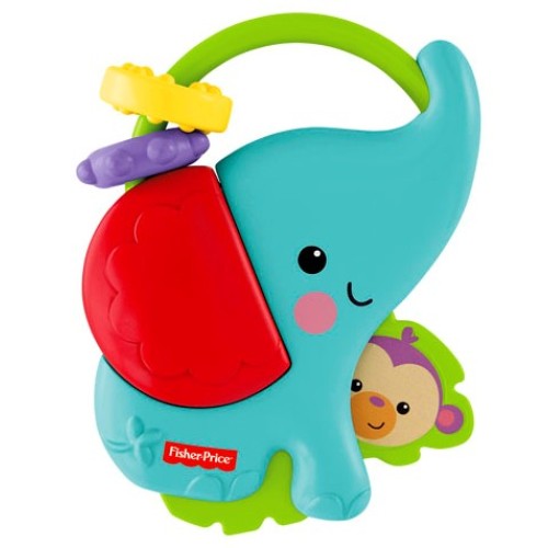 Погремушка Веселые друзья Слоненок и обезьянка Fisher Price