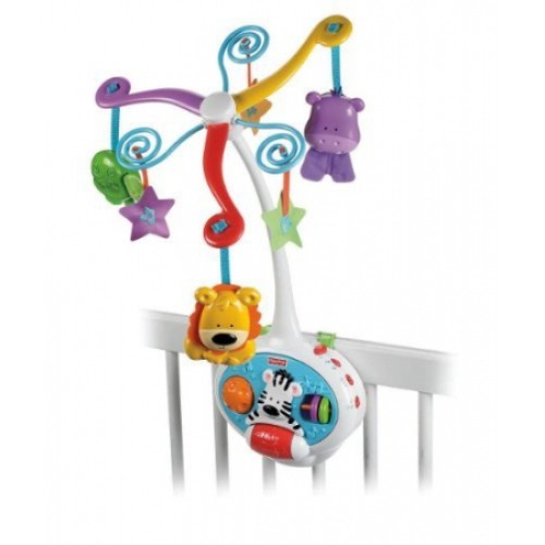 Мобиль Веселые друзья 2 в 1 Fisher Price