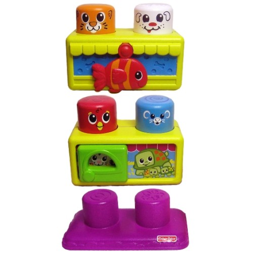 Веселые зверята "Кубики-блоки сюрпризами"  Fisher Price